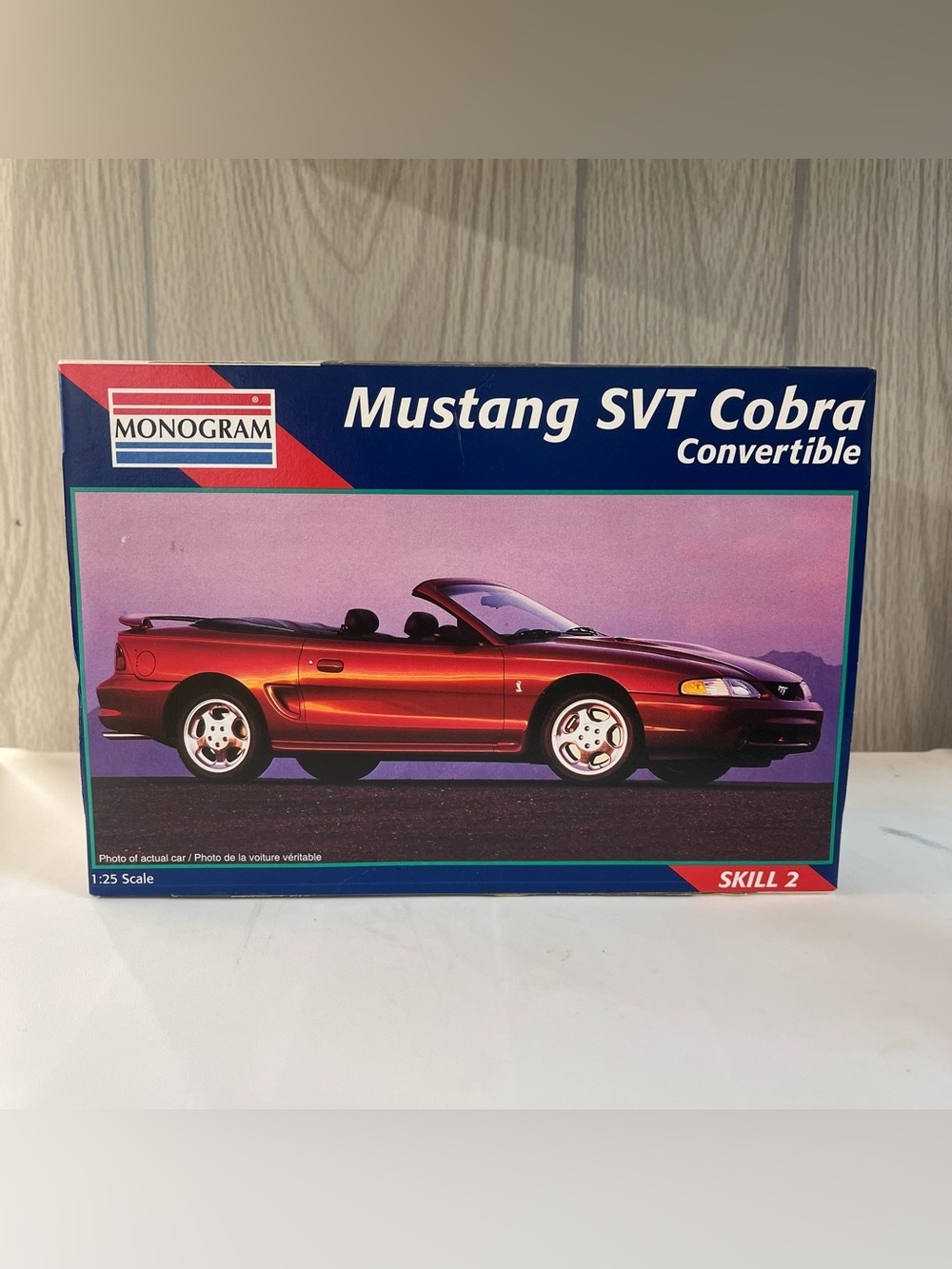 Monogram Ford Mustang SVT Cobra Convertible - 1:25 Model Kit 2460 Open Box